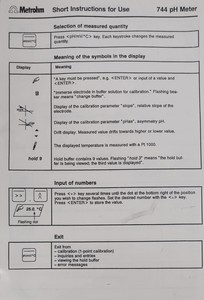 Thumbnail image of Metrohm 744 Benchtop pH Meter  Model: 1.744.0010 Lab Spares/Repairs