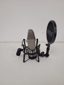 Thumbnail image of 3x RØDE (Rode) NTA-1 Condenser Microphones with Stands, Pop-Shields & Mounts
