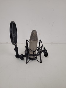 Thumbnail image of 3x RØDE (Rode) NTA-1 Condenser Microphones with Stands, Pop-Shields & Mounts