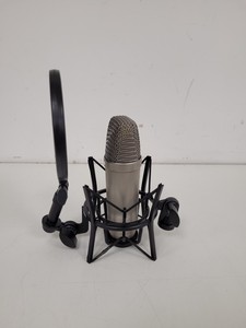 Thumbnail image of 3x RØDE (Rode) NTA-1 Condenser Microphones with Stands, Pop-Shields & Mounts