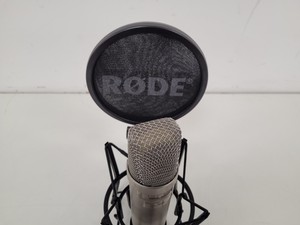 Thumbnail image of 3x RØDE (Rode) NTA-1 Condenser Microphones with Stands, Pop-Shields & Mounts