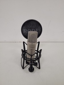 Thumbnail image of 3x RØDE (Rode) NTA-1 Condenser Microphones with Stands, Pop-Shields & Mounts