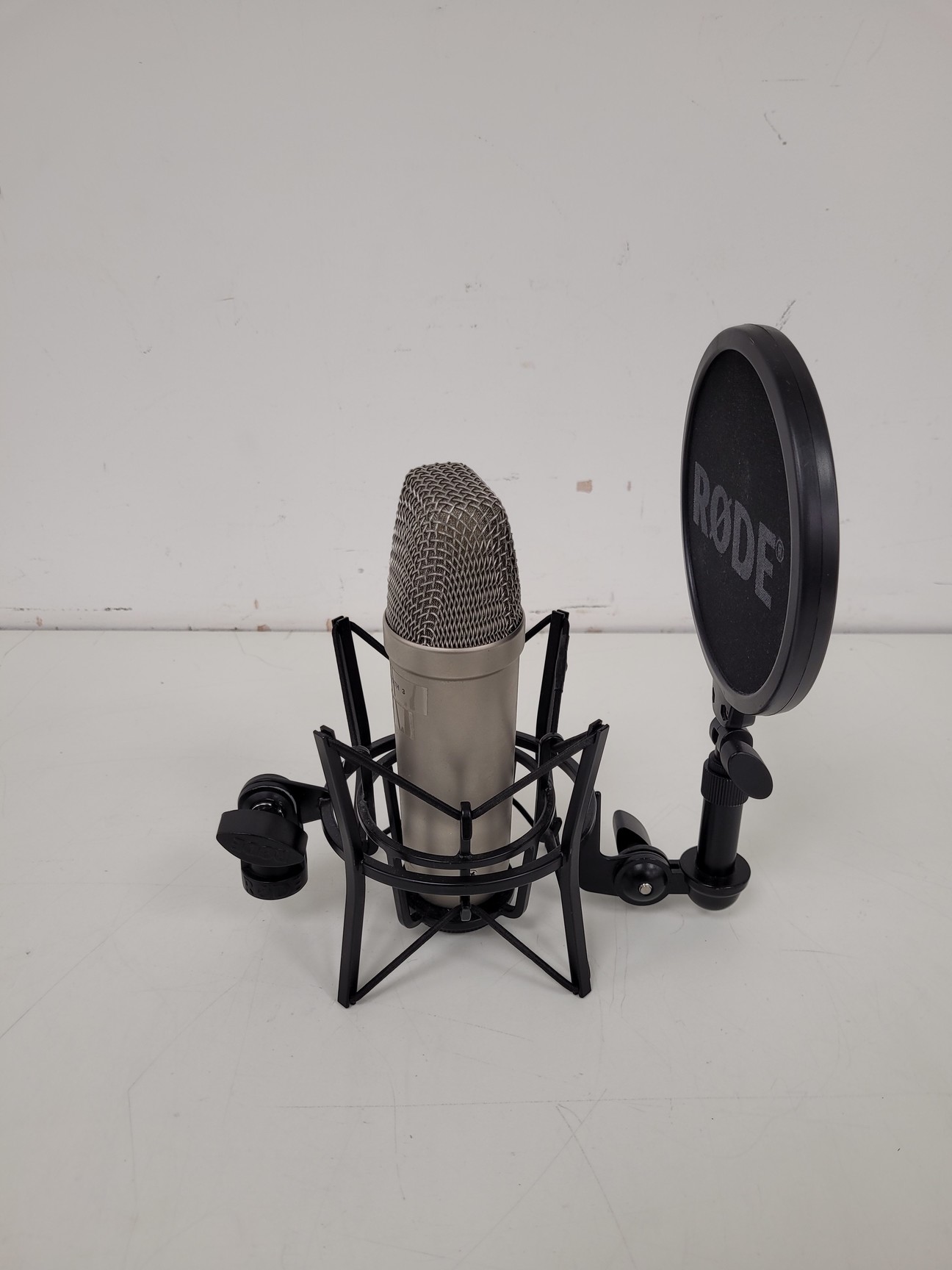 Image of 3x RØDE (Rode) NTA-1 Condenser Microphones with Stands, Pop-Shields & Mounts