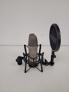 Thumbnail image of 3x RØDE (Rode) NTA-1 Condenser Microphones with Stands, Pop-Shields & Mounts
