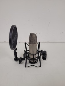 Thumbnail image of 3x RØDE (Rode) NTA-1 Condenser Microphones with Stands, Pop-Shields & Mounts