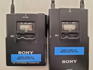 Thumbnail image of Sony UHF UTX-B2 Synthesized Transmitter & URX-P2 Diversity Tuner