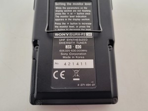 Thumbnail image of Sony UHF UTX-B2 Synthesized Transmitter & URX-P2 Diversity Tuner