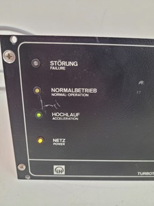 Thumbnail image of Turbovac 151 Turbo Molecular Pump System - Turbotronik NT 150/360 VH Lab Faulty