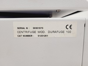 Thumbnail image of Durafuge 100 Precision Centrifuge  Cat no. 51231201 with SO-1X Rotor Lab