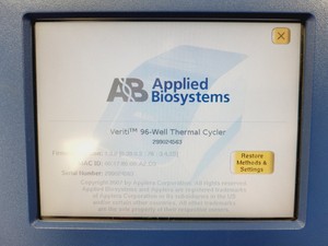 Thumbnail image of Applied Biosystems Veriti 96 Well Thermal Cycler  Model - 9902 Lab 