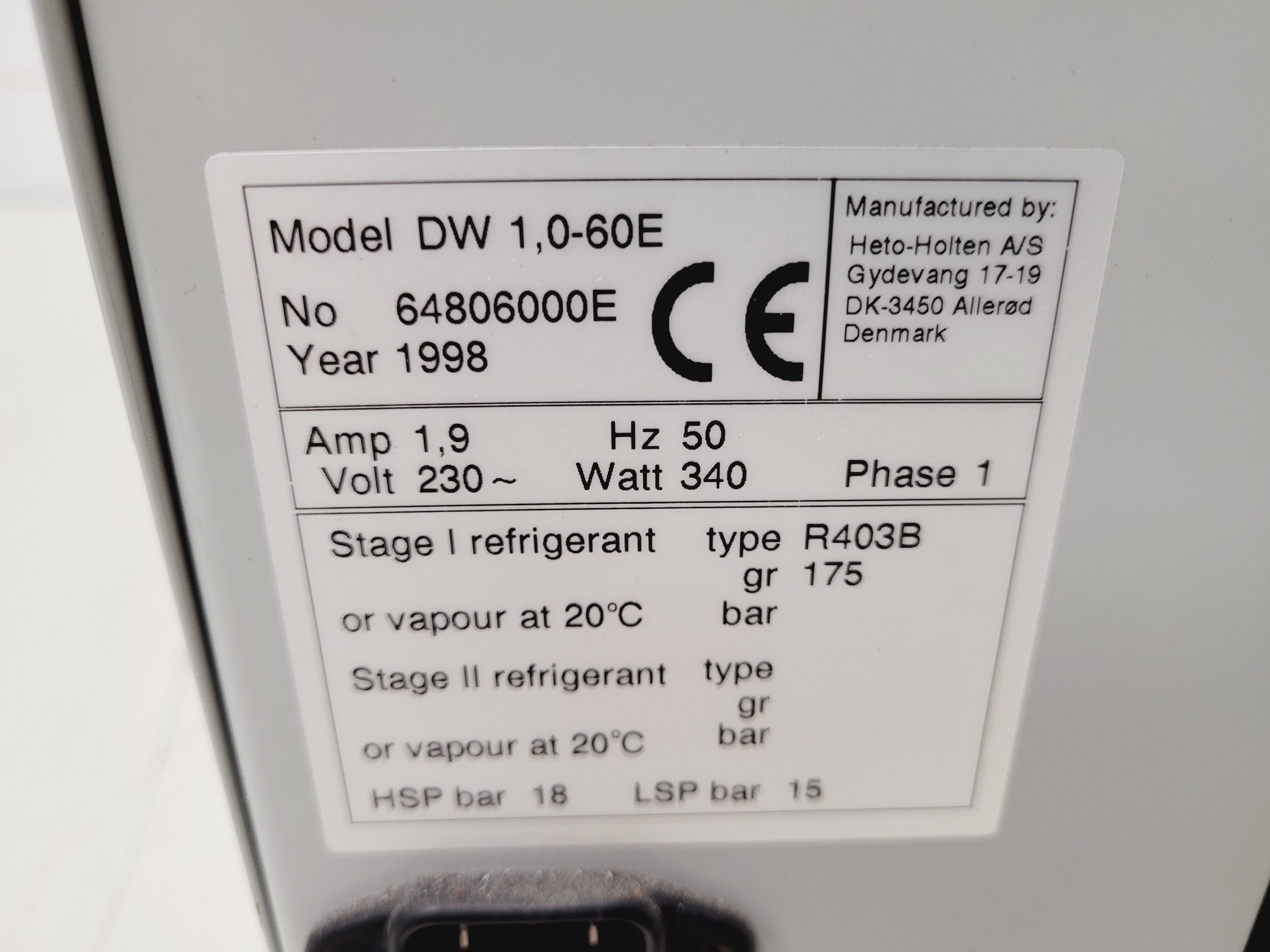 Image of Heto Drywinner Freeze Dryer  Model - DW 1,0-60E Lab