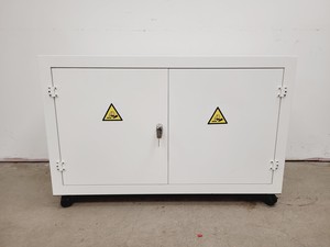 Thumbnail image of COSHH Acid/Alkali Double Door Storage Cabinet with Keys D38 W108 H64cm Lab