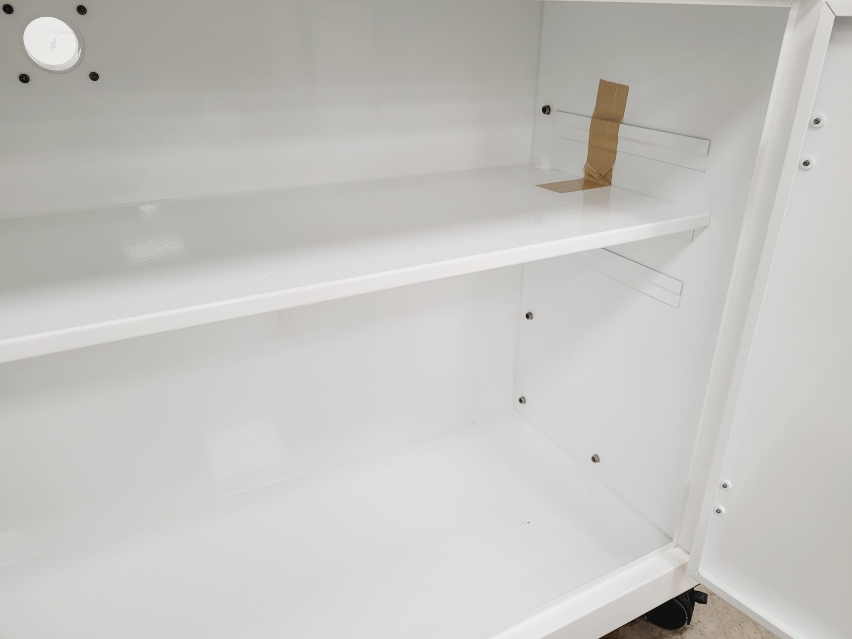 Image of COSHH Acid/Alkali Double Door Storage Cabinet with Keys D38 W108 H64cm Lab