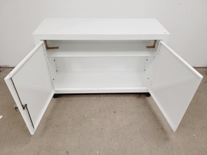 Thumbnail image of COSHH Acid/Alkali Double Door Storage Cabinet with Keys D38 W108 H64cm Lab