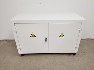 Thumbnail image of COSHH Acid/Alkali Double Door Storage Cabinet with Keys D38 W108 H64cm Lab
