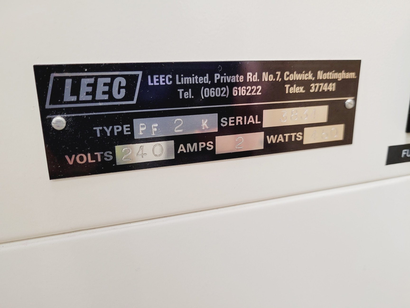 Image of  LEEC PF 2 K Laboratory Incubator Lab Spares/Repairs