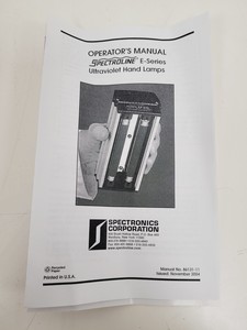 Thumbnail image of Spectroline Handheld UV Lamp  Model - EB-280C/FE Lab