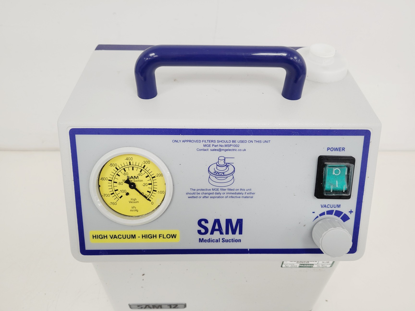 Image of SAM Medical Suction Portable Suction Pump  Model - SAM 12 Lab