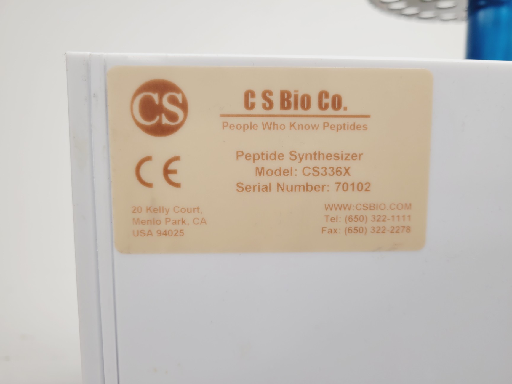 Image of CS Bio Peptide Synthesizer Division System  Model - CS336X with Software Lab