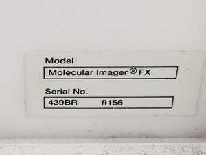 Thumbnail image of Bio-Rad Molecular Imager Fx Isotope Imaging System with Screen Eraser-K Lab