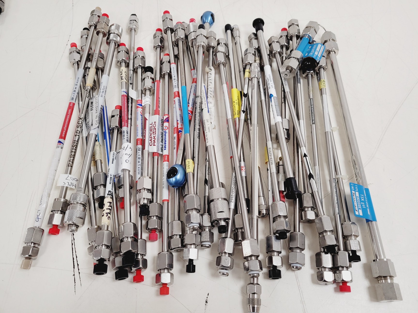 Image of Large Lot of HPLC Columns - Waters, Agilent, Shandon, HiChrom, Whatman Lab