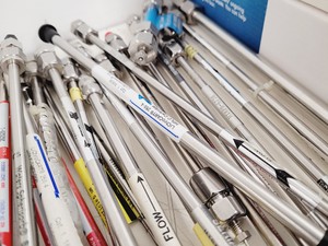 Thumbnail image of Large Lot of HPLC Columns - Waters, Agilent, Shandon, HiChrom, Whatman Lab