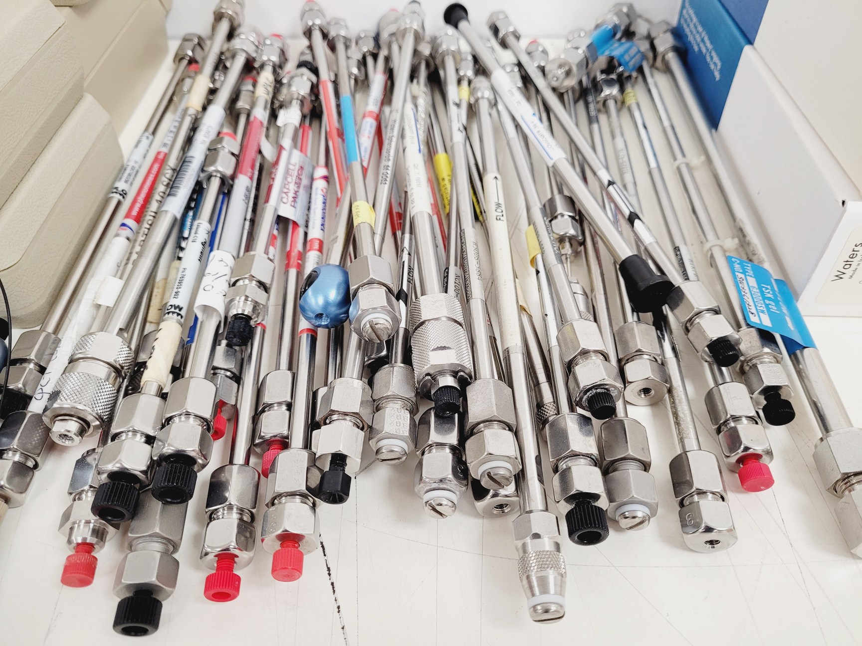 Image of Large Lot of HPLC Columns - Waters, Agilent, Shandon, HiChrom, Whatman Lab