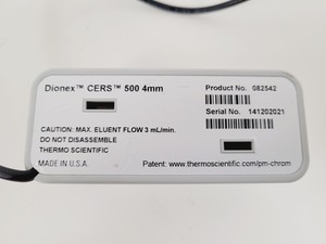 Thumbnail image of Thermo Scientific Dionex CERS 50 Electrolytically Regenerated Suppressor Lab