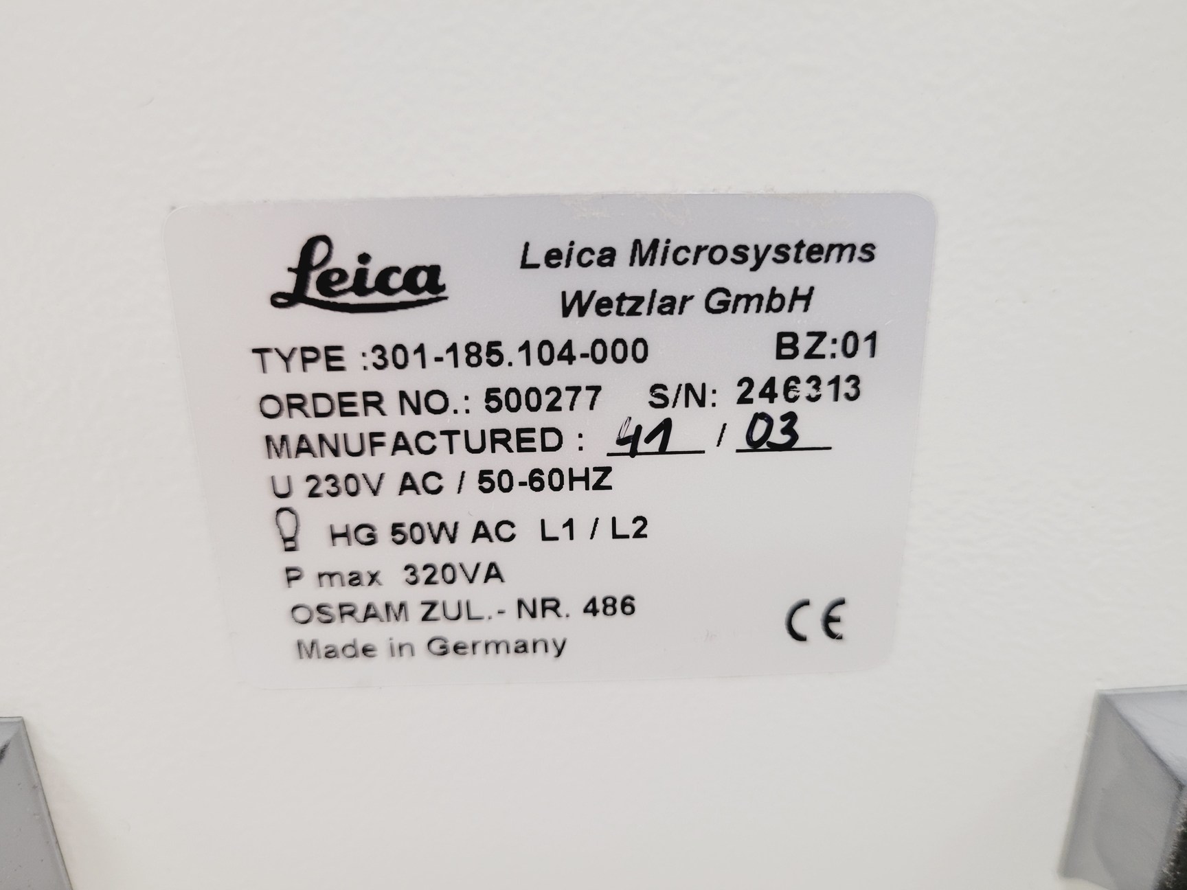 Image of Leica Microsystems Type - TCS SP2 Confocal Microscope System Parts