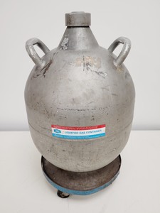 Thumbnail image of Union Carbide Liquefied Gas Container Liquid Nitrogen Dispensing Dewar Lab