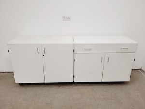 Thumbnail image of 4 x White Laboratory Cupboards/Cabinets & Drawers Lab