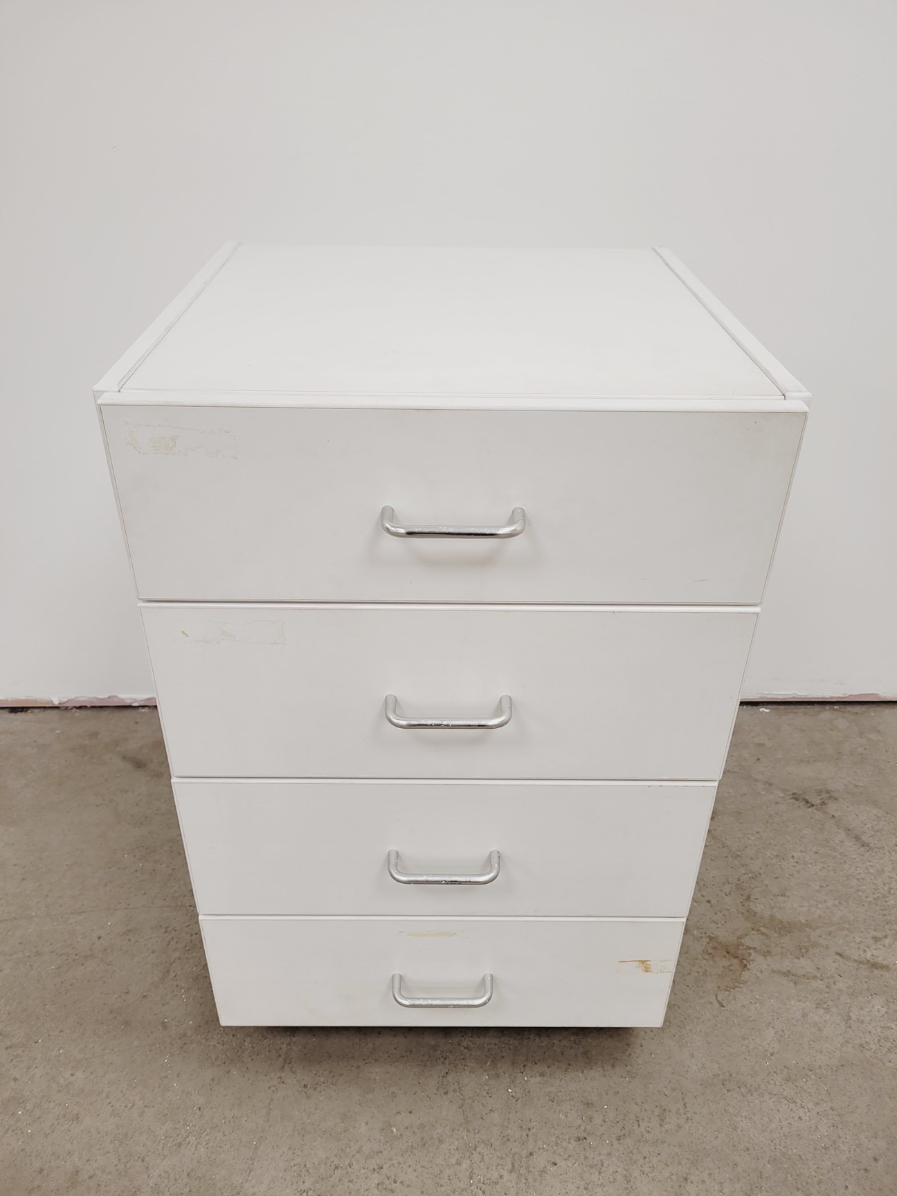 Image of 4 x White Laboratory Cupboards/Cabinets & Drawers Lab