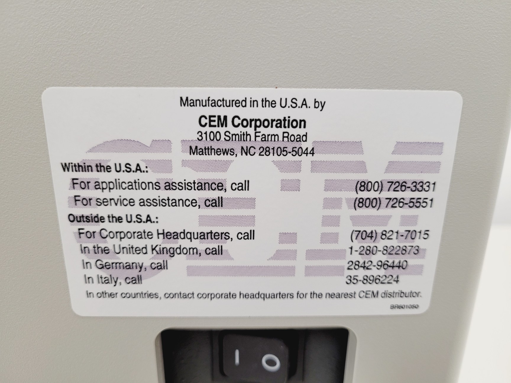 Image of CEM MarsX Microwave Digestion Oven  Model no. 907610 Lab