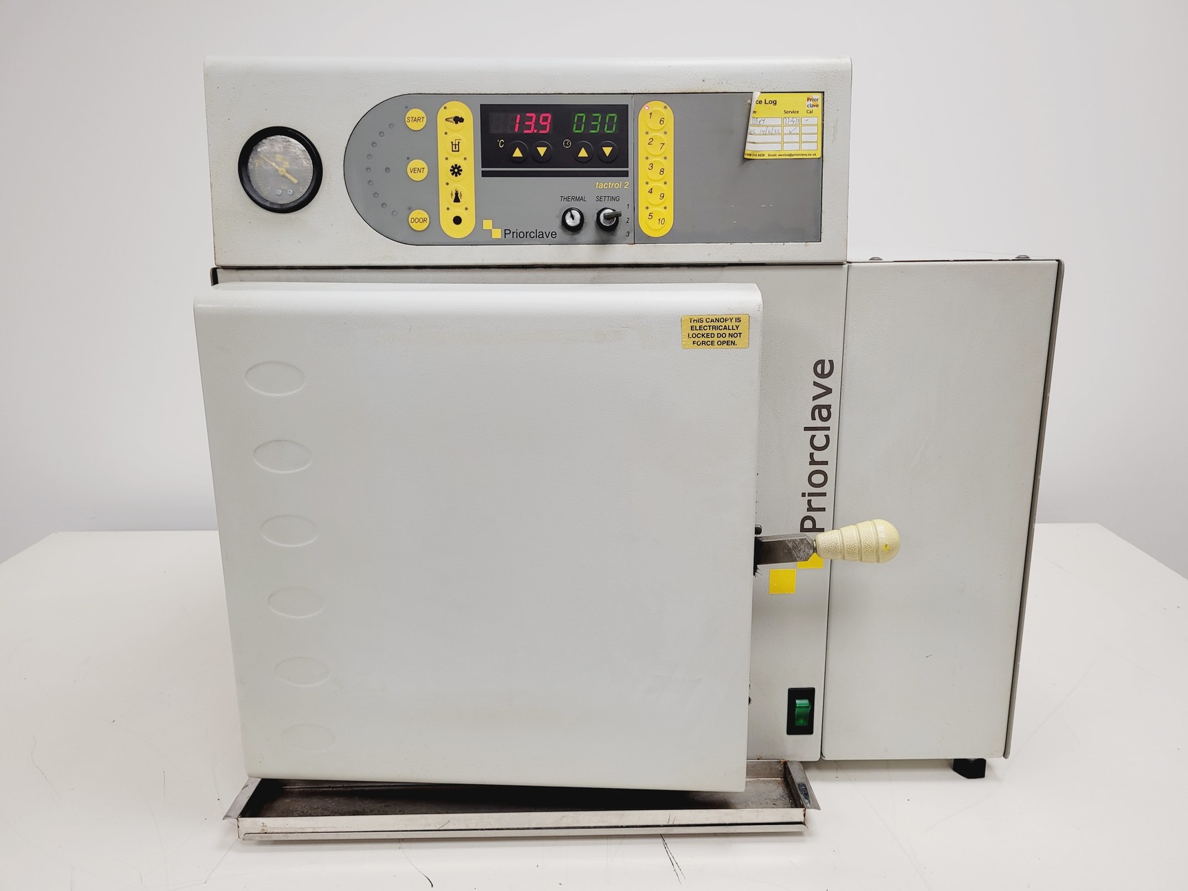 Image of Priorclave Laboratory Benchtop Autoclave  Type - PS/MVA/C40 Lab