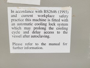 Thumbnail image of Priorclave Laboratory Benchtop Autoclave  Type - PS/MVA/C40 Lab