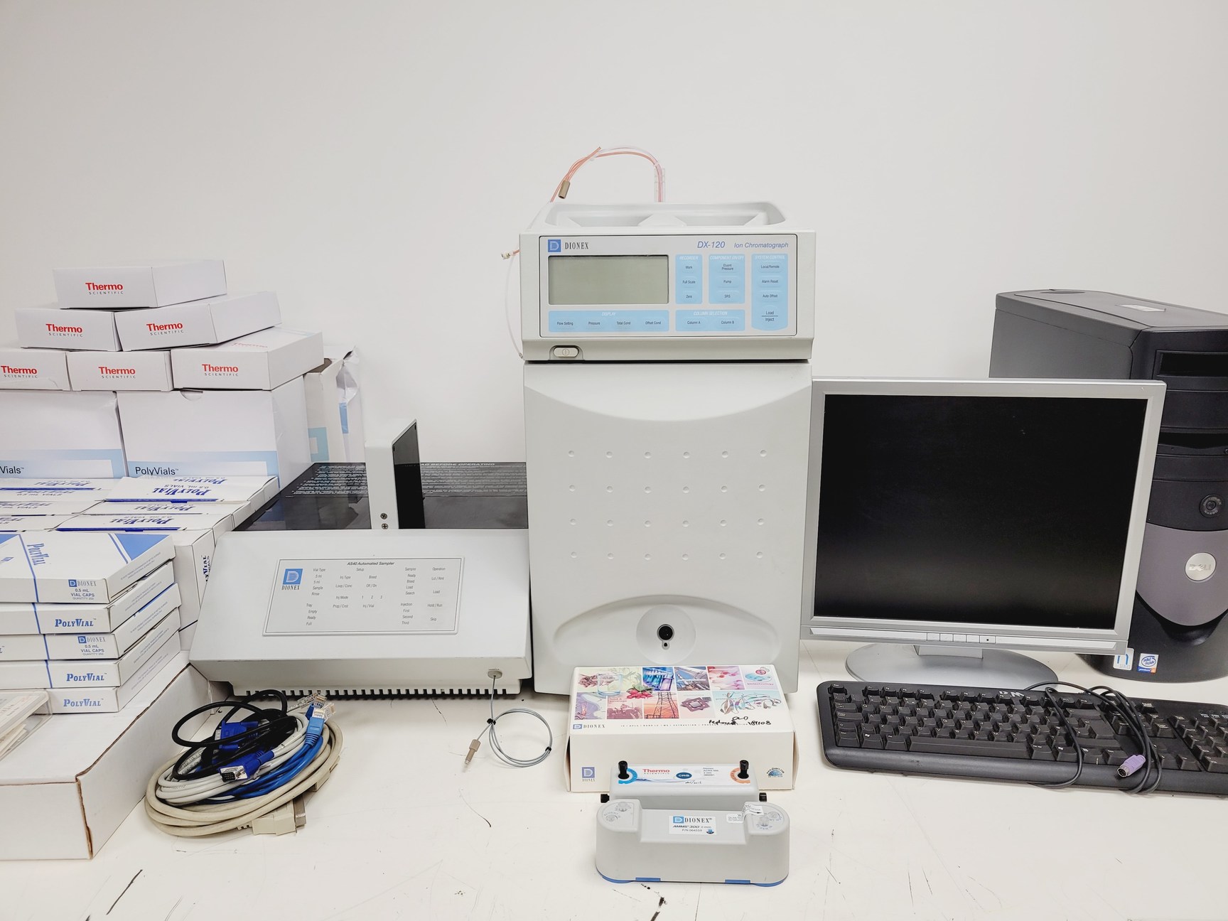 Image of Dionex Ion Chromatograpy System - DX-120,  AS40-1 with Software & Accessories 