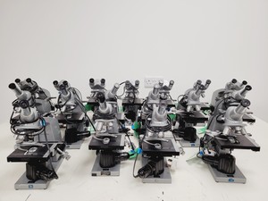 Thumbnail image of Job Lot of 17 Reichert Laboratory Compound Binocular Microscopes Lab