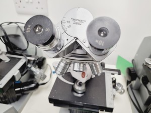 Thumbnail image of Job Lot of 17 Reichert Laboratory Compound Binocular Microscopes Lab