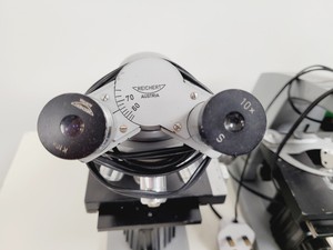 Thumbnail image of Job Lot of 17 Reichert Laboratory Compound Binocular Microscopes Lab
