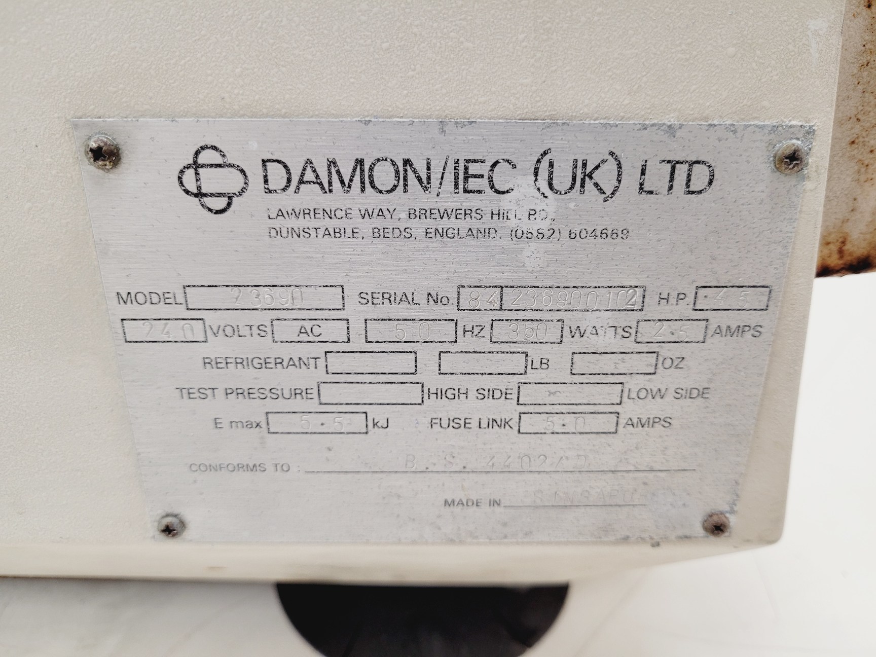 Image of IEC Centra 4X Centrifuge  Model - 23690 Lab Spares/Repairs
