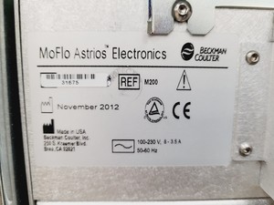 Thumbnail image of Beckman Coulter MoFlo Astrios EQ Cell Sorter System with Class 2 Cabinet Lab