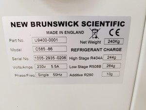 Thumbnail image of New Brunswick Scientific C585 -86 Ultra-Low Temperature Chest Freezer Lab