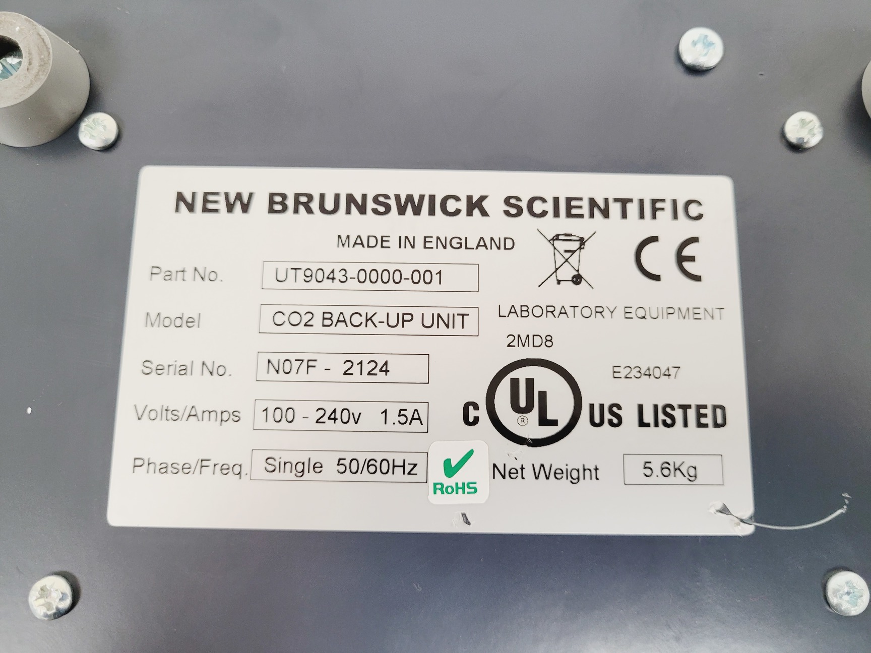 Image of New Brunswick  U535 -86 Ultra Low Temperature Freezer & CO2 Backup Unit Lab
