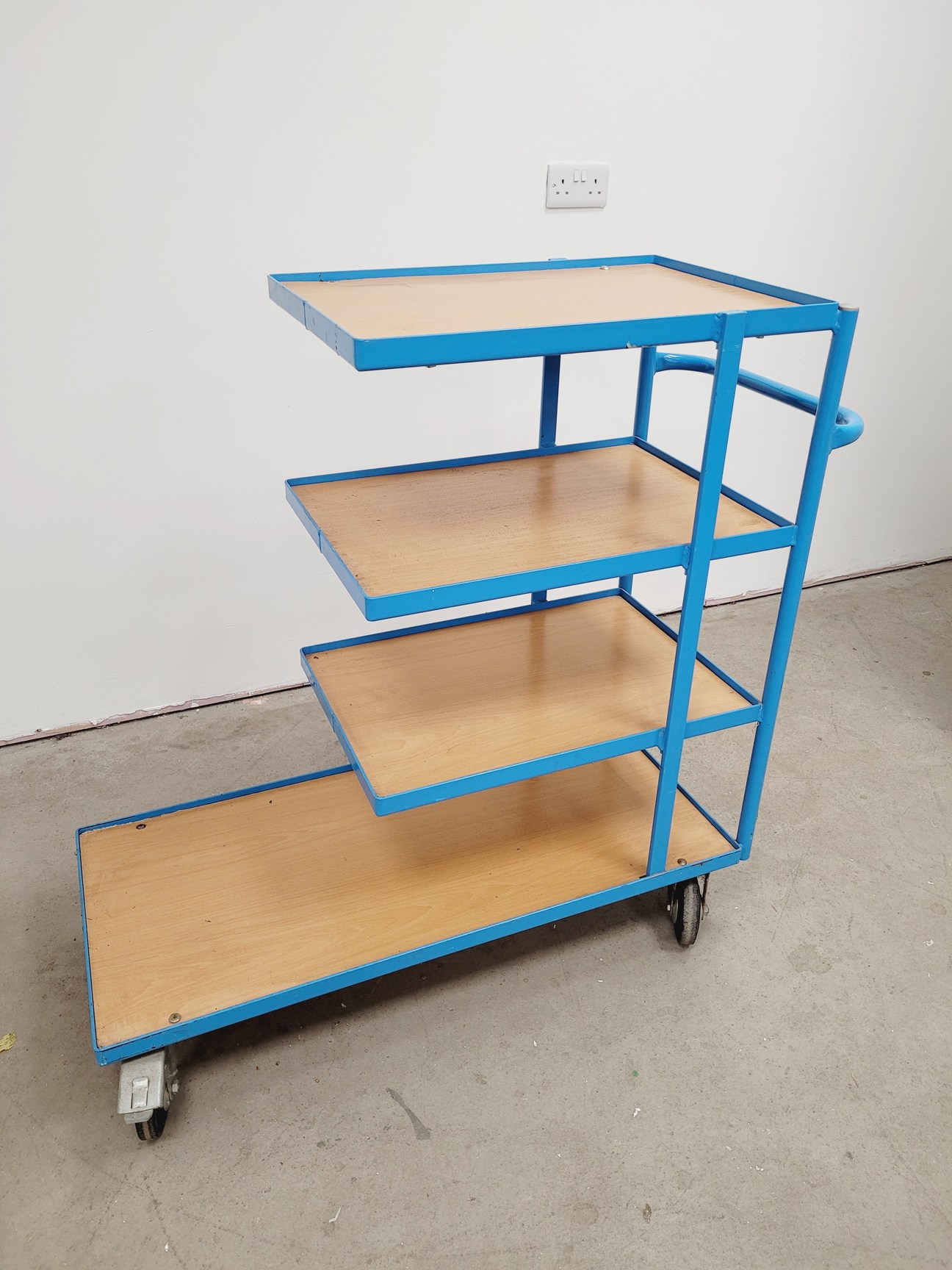 Image of Eurokraft Four-Tier Trolley  Max Weight 150kg
