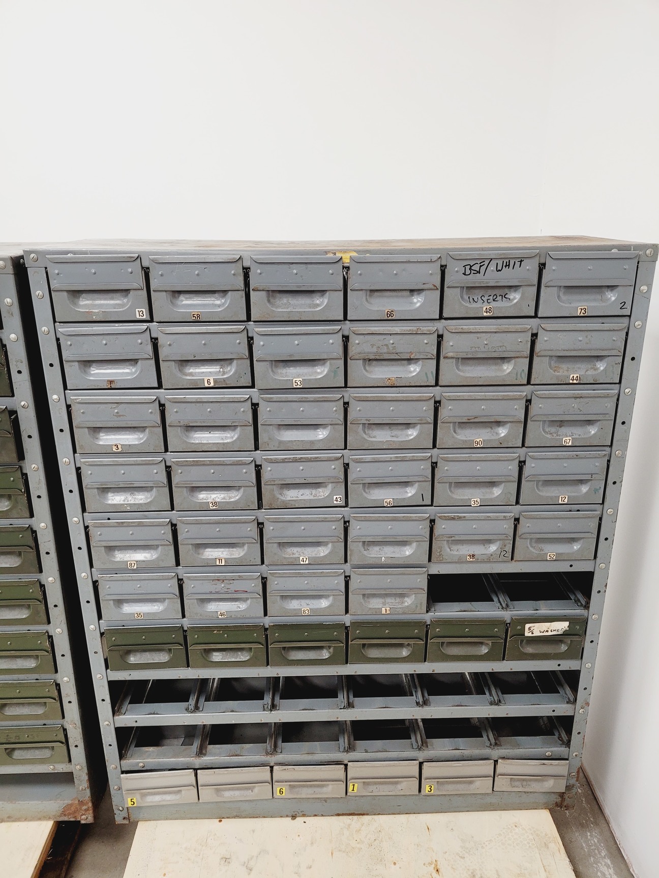 Image of 3 x Sets of NC Brown Metal Drawer Component Small Parts Storage Units