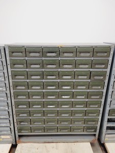 Thumbnail image of 3 x Sets of NC Brown Metal Drawer Component Small Parts Storage Units