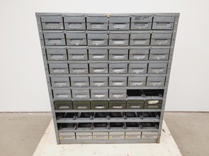 Thumbnail image of 3 x Sets of NC Brown Metal Drawer Component Small Parts Storage Units