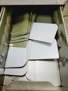 Thumbnail image of 3 x Sets of NC Brown Metal Drawer Component Small Parts Storage Units