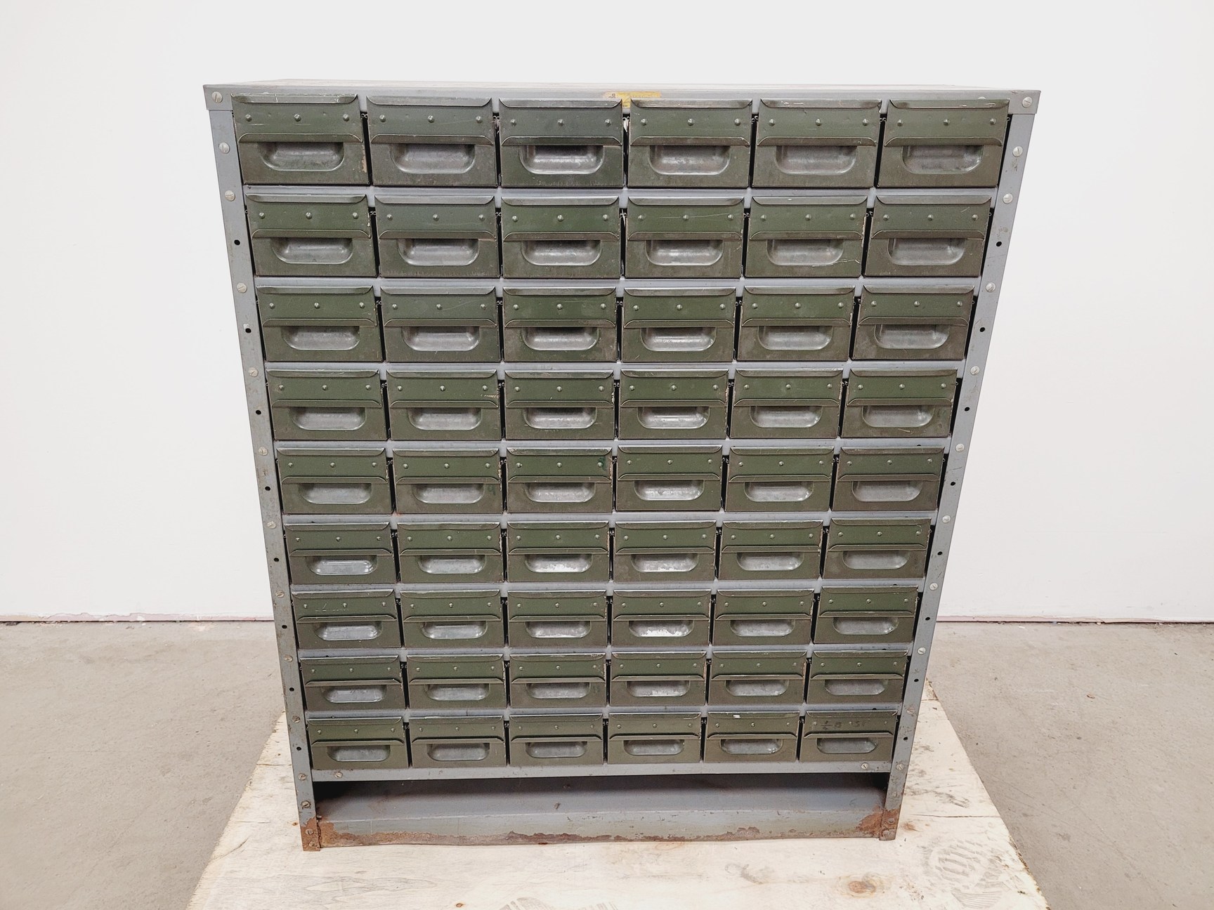 Image of 3 x Sets of NC Brown Metal Drawer Component Small Parts Storage Units