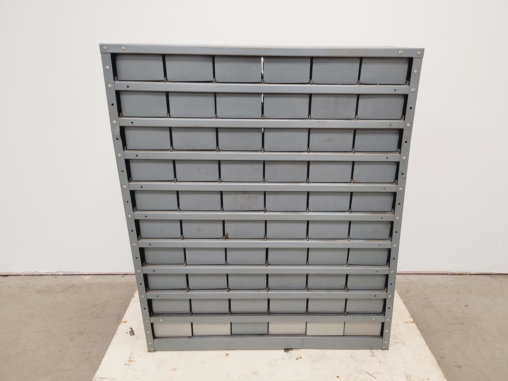 Image of 3 x Sets of NC Brown Metal Drawer Component Small Parts Storage Units